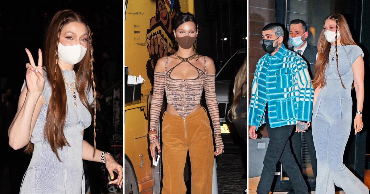 bella hadid gigi hadid zayn malik get some grilled cheese from a food truck for her birthday ok