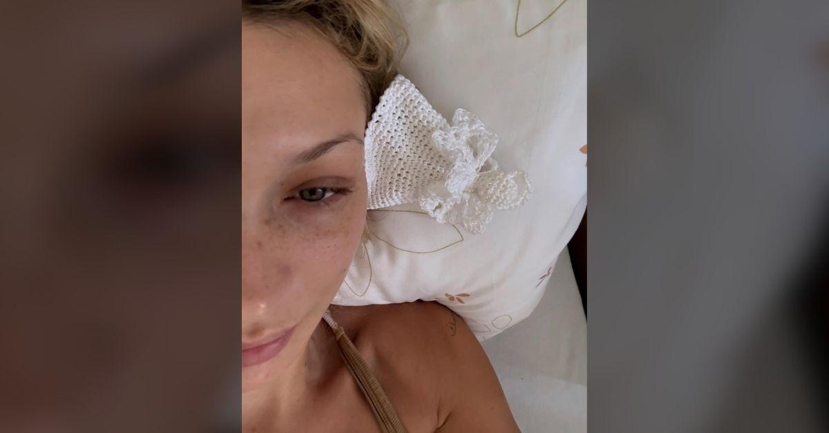 Photo of Bella Hadid shared a photo while connected to an IV.