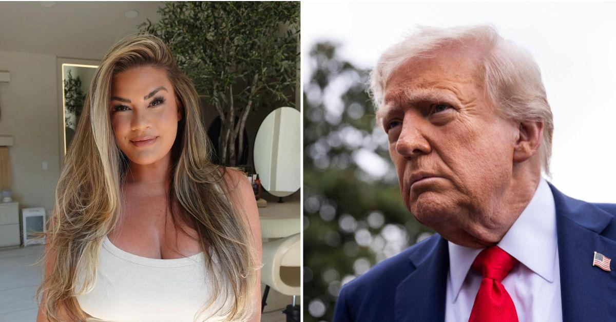 Composite photo of Brittany Cartwright and Donald Trump