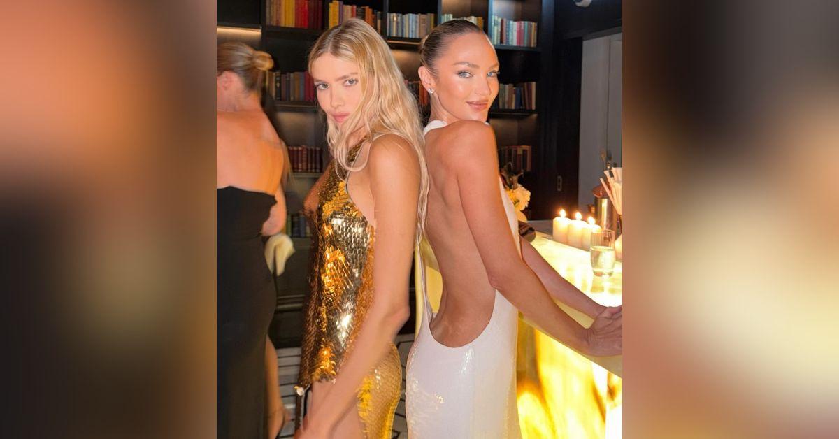 Image of Candice Swanepoel is a mom-of-two.