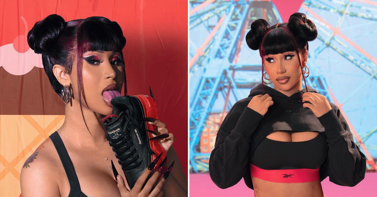 cardi b high kicks her way into new reebok sexy apparel collection ok