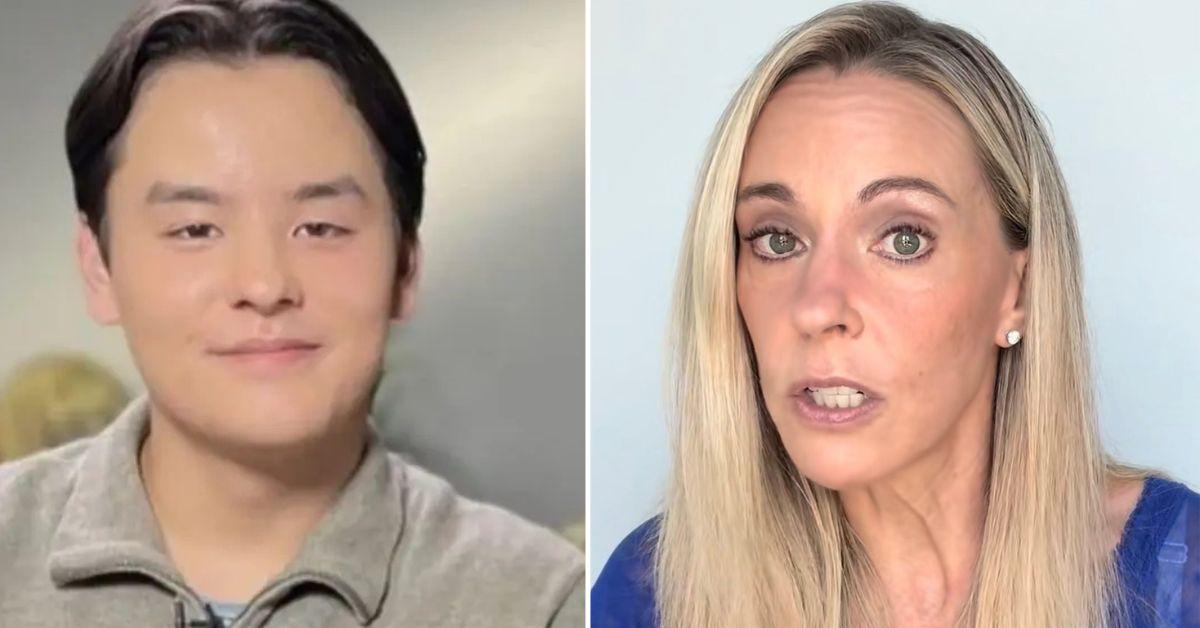 Composite photo of Collin Gosselin and Kate Gosselin