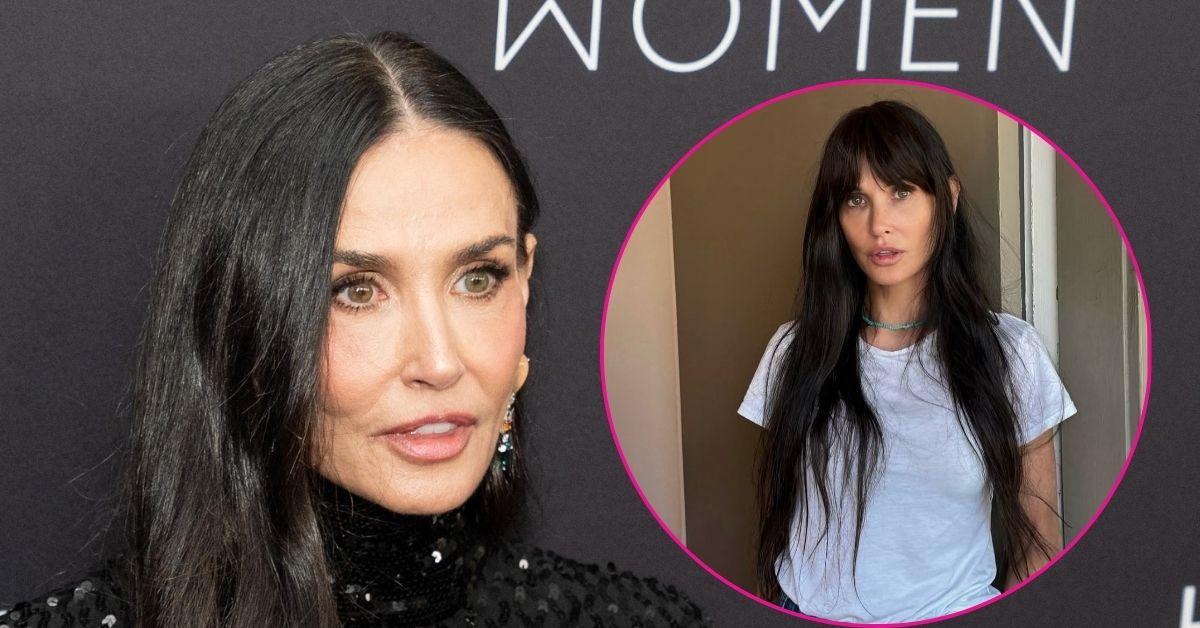 demi moore brings back iconic bangs striptease era