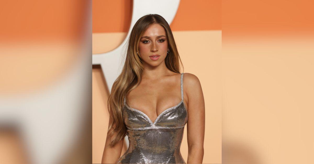 image of Tate McRae's bleached eyebrows likely aren't here to stay. 