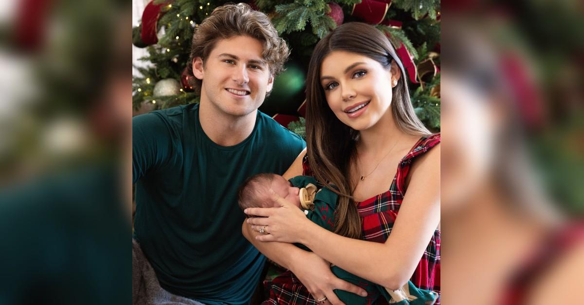 photo of Hannah Ann Sluss, Jake Funk and son Lucas. 