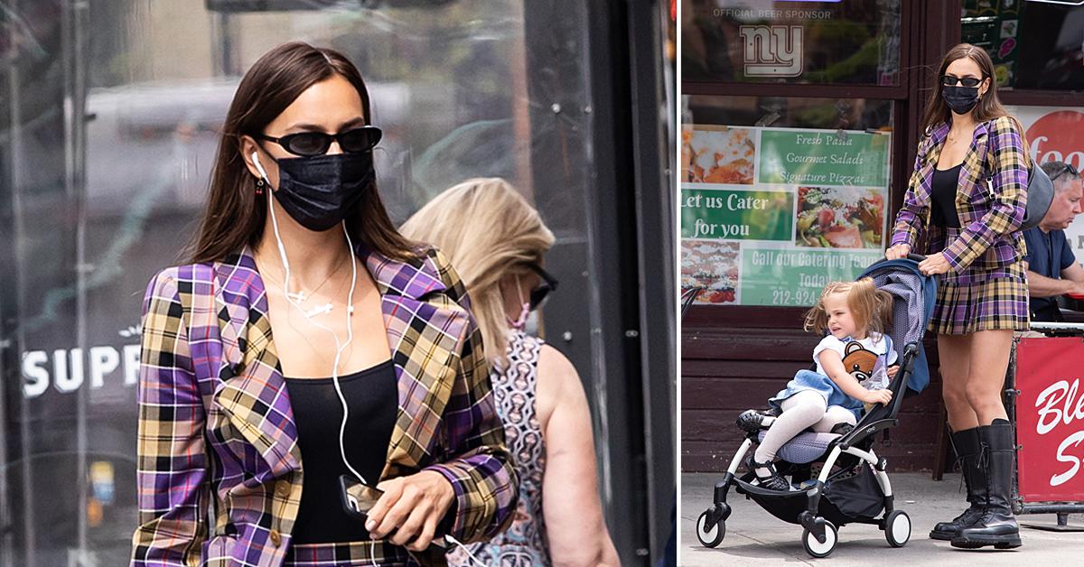 irina shayk and her daughter lea cooper in nyc