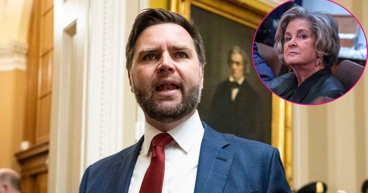 composite photo of j.d. vance and susie wiles