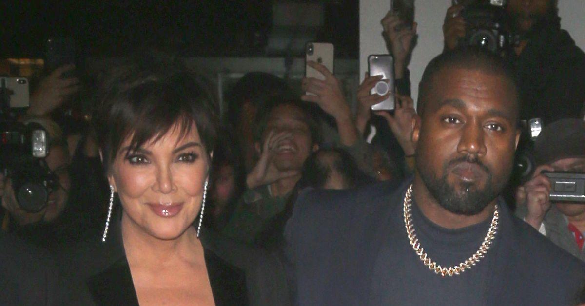 Photo of Kris Jenner and Kanye West