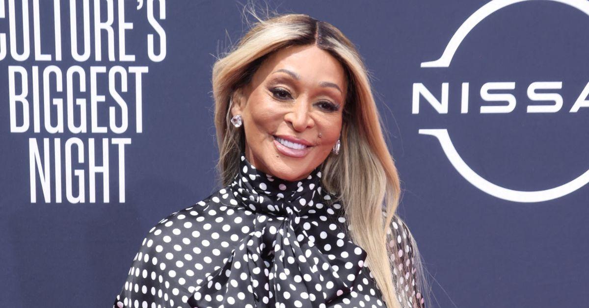 image of Karen Huger praised designer Charles Elliott Harbison for her look.