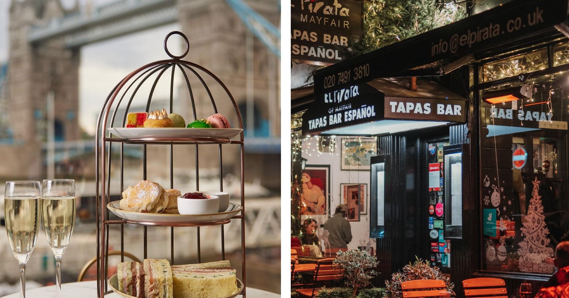 Composite photo of Vu From The Tower and El Pirata of Mayfair.