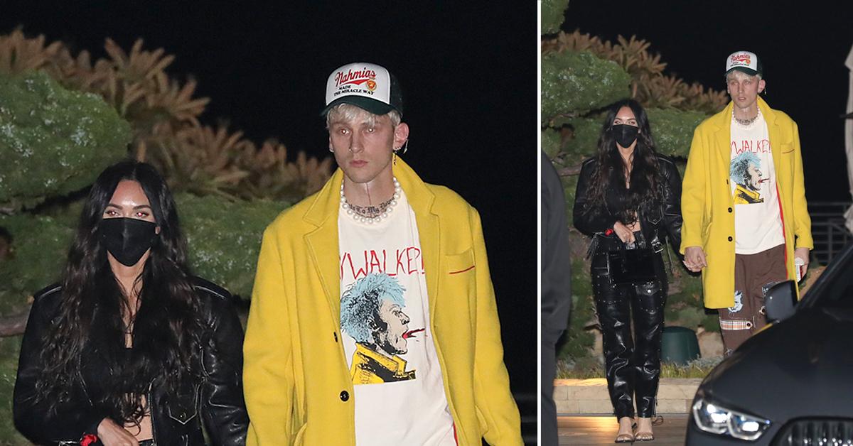 machine gun kelly celebrates his birthday with megan fox at nobu