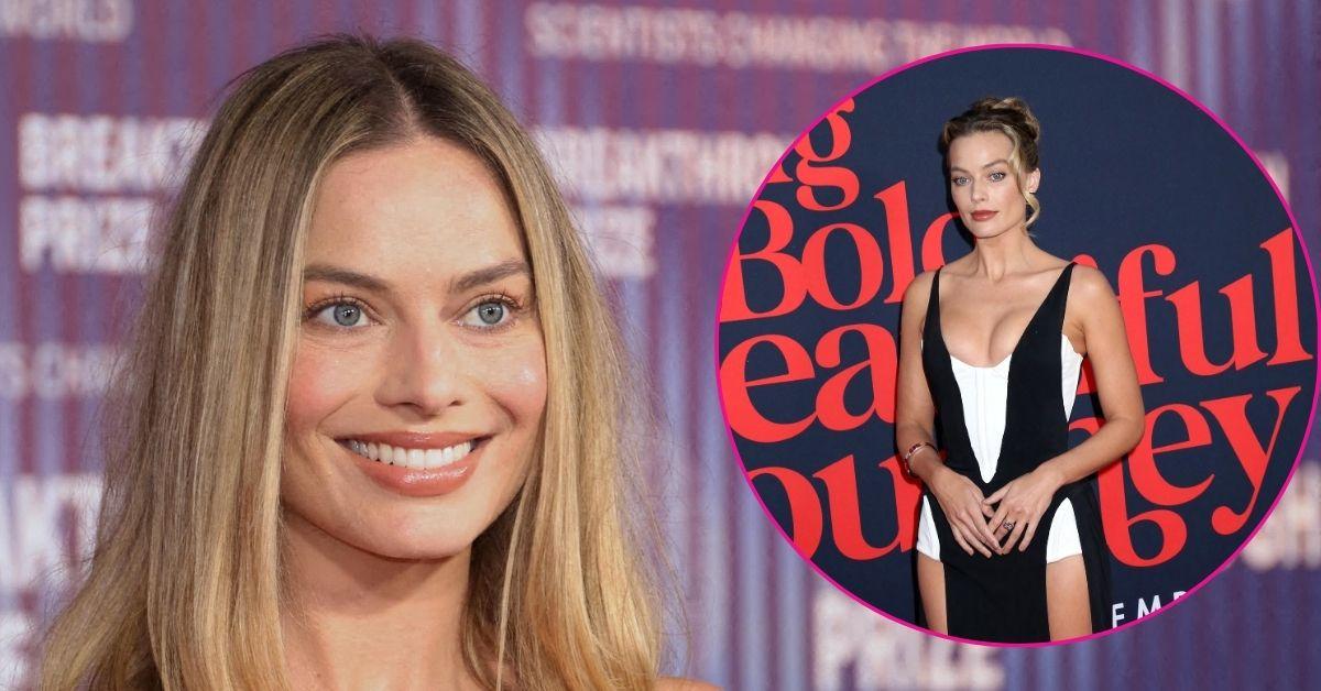 margot robbie cleavage premiere