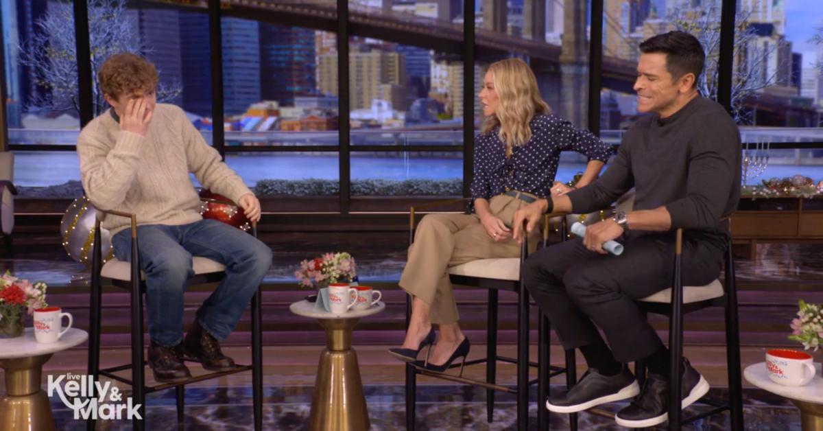 Image of Mark Consuelos teased Walker Scobell about failing his driver's test.