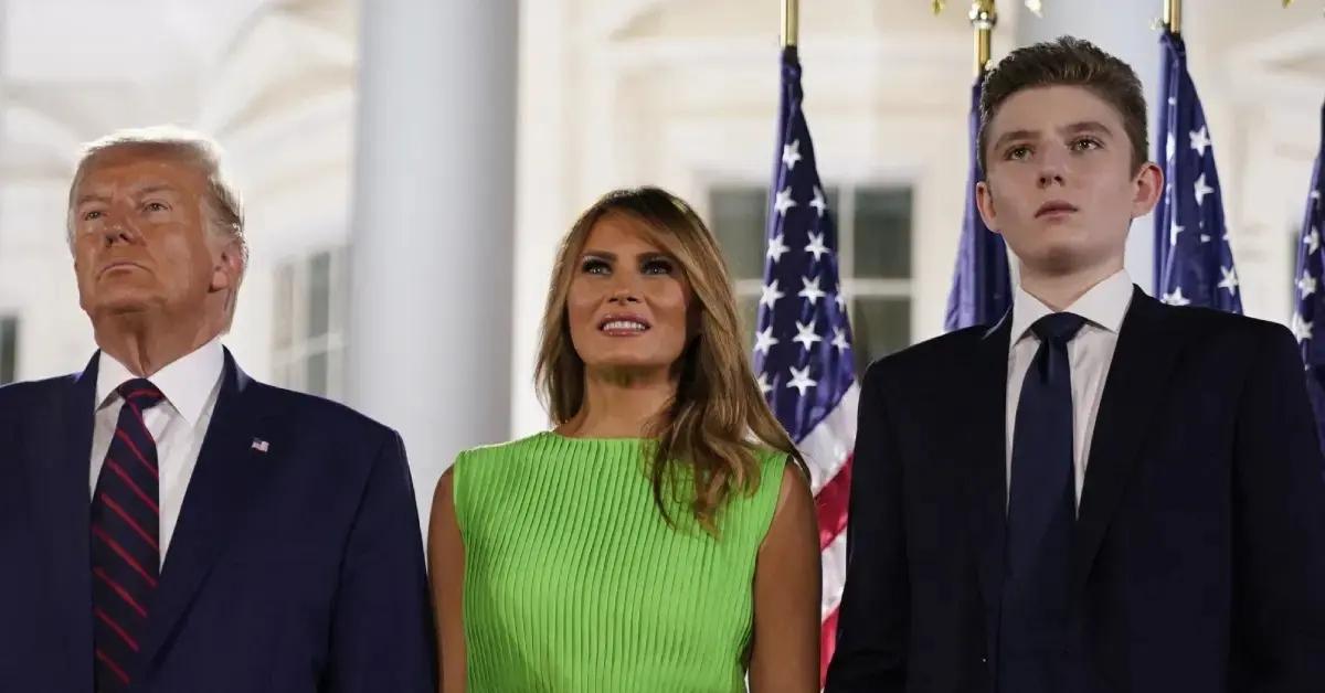 Photo of Barron and Donald Trump appear in the film as well.