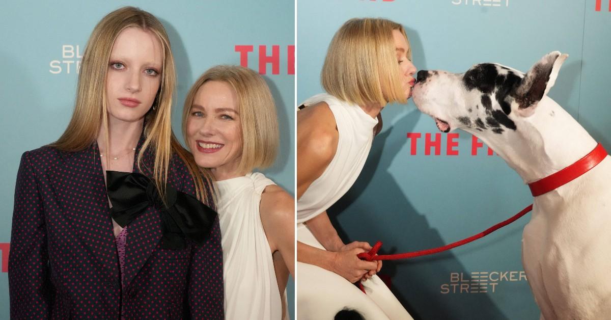 Naomi Watts, Kai Schreiber and dog Bing