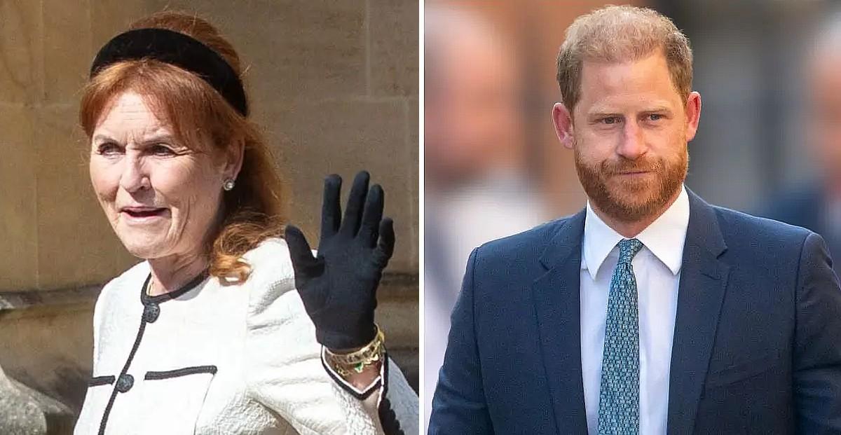 photo of Sarah Ferguson, Prince Harry. 