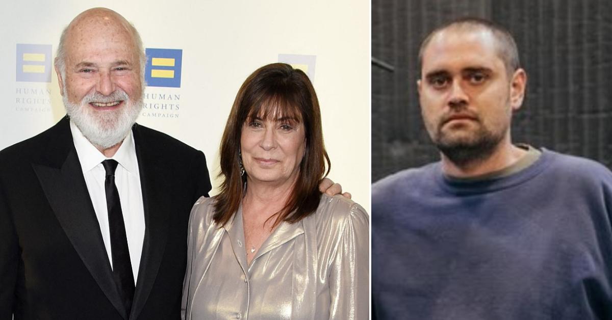 Split photo of Rob Reiner, Michele Reiner and Nick Reiner.