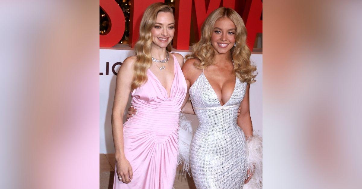 image of Amanda Seyfried matched the starlet's glam in soft pink.