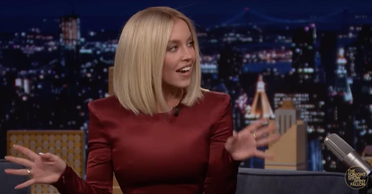 Photo of Sydney Sweeney was mocked for her 'Republican look' when she wore a red dress on 'The Tonight Show Starring Jimmy Fallon.'