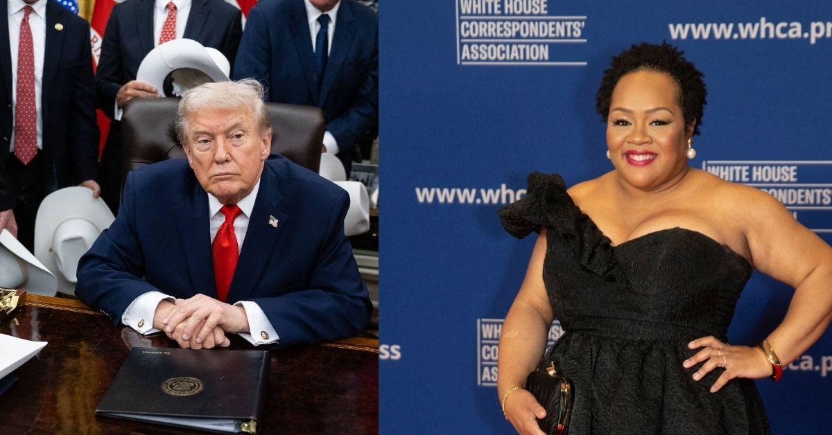 image of Donald Trump has landed in hot water again.