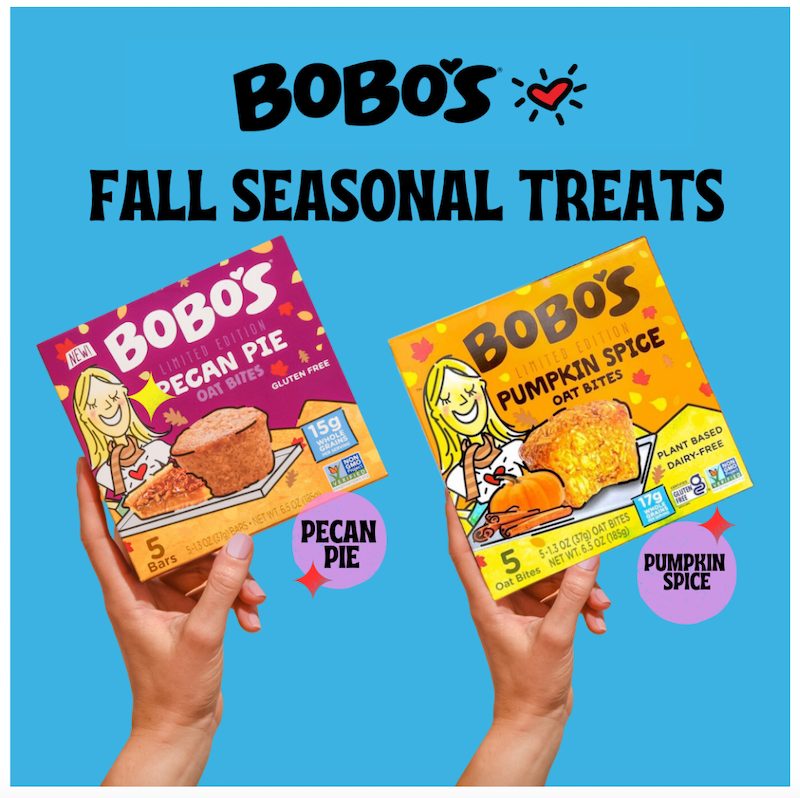 bobos pumpkin spice and pecan pie