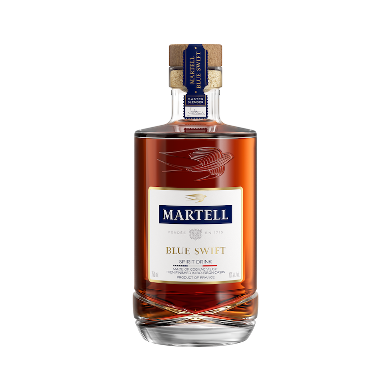martell blue swift bottle cl packshot white